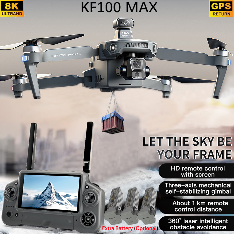 KF100 MAX GPS Дрон 4K Камера 3 – обзор и цена Drone Gimbal Brushless