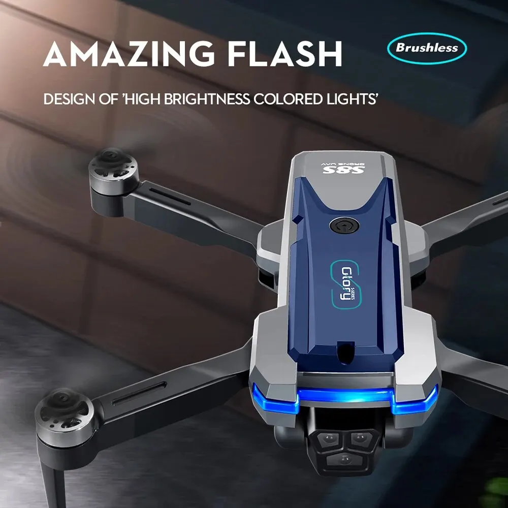 Складной Квадрокоптер S8S, GPS – обзор и цена Drone Gimbal Brushless
